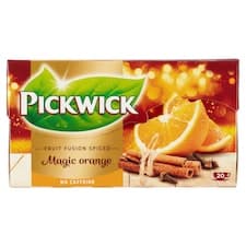 Pickwick Fruit Fusion Ovocný čaj aromatizovaný s pomerančovým oplodím a skořicí 20 x 1,75g (35g)