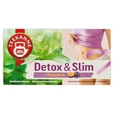 Teekanne Detox & Slim bylinný čaj s čajem zeleným aromatizovaný s příchutí maracuji 20 x 1,6g (32g)