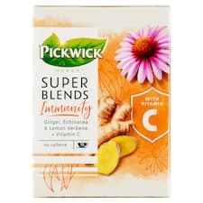 Pickwick Super Blends Immunity bylinný čaj aromatizovaný 15 x 1,5g (22,5g)