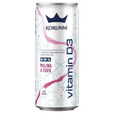 Korunní Ochucená minerální voda s příchutí malina a yuzu jemně perlivá 330ml