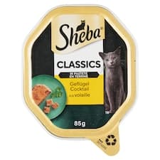 Sheba Classics kompletní mokré krmivo pro dospělé kočky drůbeží směs 85g