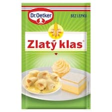 Dr. Oetker Zlatý klas Krémový prášek bez lepku s vanilkovou příchutí 40g