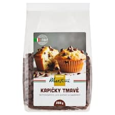Master Martini Kapičky tmavé termostabilní, pro pečení a zapékání 250g