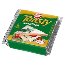 Zott Toasty Sandwich tavený plátkový sýr 8 x 18,75g (150g)