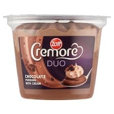 Zott Cremore Duo mléčný čokoládový dezert s kakaovou šlehačkou 190g