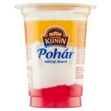 Mlékárna Kunín Pohár mléčný dezert s jahodovou příchutí 150g