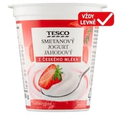 Smetanový jogurt jahodový 150g