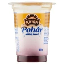 Mlékárna Kunín Pohár mléčný dezert s borůvkovou příchutí 150g