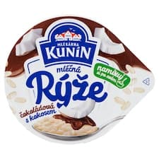 Mlékárna Kunín Mléčná rýže čokoládová s kokosem 175g