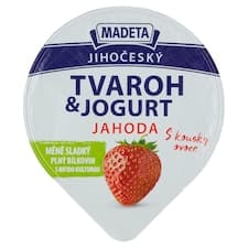 Madeta Jihočeský tvaroh & jogurt jahoda 135g