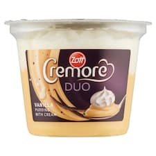 Zott Cremore Duo mléčný vanilkový dezert se šlehačkou 190g