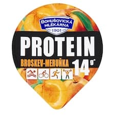 Bohušovická mlékárna Protein broskev-meruňka 140g