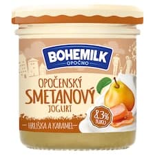 Bohemilk Opočenský smetanový jogurt hruška a karamel 150g