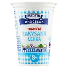 Madeta Jihočeská tradiční zakysaná lehká 8% 180g