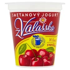 Mlékárna Valašské Meziříčí Smetanový jogurt z Valašska višeň s vanilkou 150g