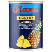 Giana Ananas kousky ve sladkém nálevu 565g