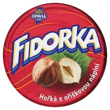 Opavia Fidorka Hořká s oříškovou náplní červená 30g