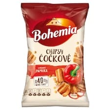 Bohemia Chipsy čočkové s příchuti paprika 65g