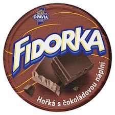Opavia Fidorka Hořká s čokoládovou náplní hnědá 30g