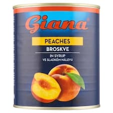 Giana Broskve ve sladkém nálevu 820g