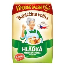 Babiččina Volba Mouka hladká pšeničná světlá 00 extra 2kg