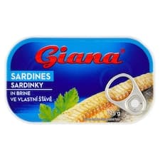 Giana Sardinky ve vlastní šťávě 125g