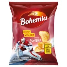 Bohemia Chips s příchutí slanina 200g