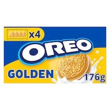 Oreo sušenky Golden s náplní s vanilkovou příchutí 176g