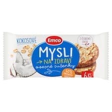 Emco Mysli na Zdraví Ovesné sušenky kokosové 6 ks 60g