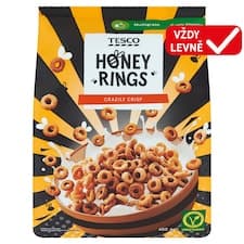 Cereální kroužky obalené v medu 450g