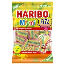 Haribo Miami Fizz želé s ovocnými příchutěmi 85g