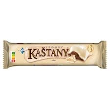 ORION LEDOVÉ KAŠTANY Tyčinka v bílé čokoládě s kakaovooříškovou náplní 45g