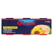Giana Tuňák kousky ve slunečnicovém oleji З x 80g (240g)