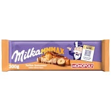 Milka čokoláda Mmmax Toffee Whole Nuts mléčná s oříšky a karamelem 300g