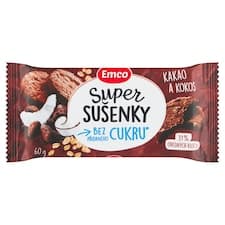 Emco Super sušenky kakao a kokos 60g