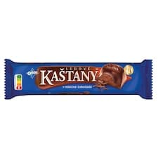 ORION LEDOVÉ KAŠTANY tyčinka v mléčné čokoládě s kakaovooříškovou náplní 45g