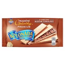 Opavia oplatky Kolonáda s tabulkou mléčné čokolády Premium 92g