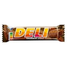 ORION DELI čokoládová příchuť, tyčinka s karamelem máčená v hořké polevě, 35g