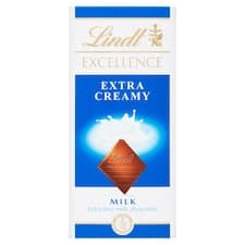 Lindt Excellence Extra jemná mléčná čokoláda 100g