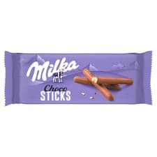 Milka sušenky Choco Sticks celomáčené, mléčná čokoláda 112g
