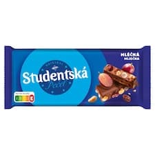 ORION Studentská pečeť Mléčná čokoláda s arašídy, rozinkami a želé 170g