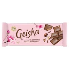 Fazer Geisha Mléčná čokoláda s náplní z lískových oříšků a nugátu 100g
