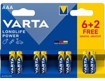 VARTA Baterie Longlife Power AAA 6 + 2 ks
