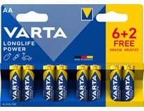 VARTA Baterie Longlife Power AA 6 + 2 ks