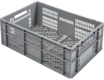 METRO PROFESSIONAL Euro přepravka 60 x 40 x 24 cm děrovaná šedá 1 ks