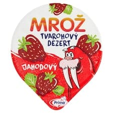 Prima Mrož Tvarohový dezert jahodový 90g
