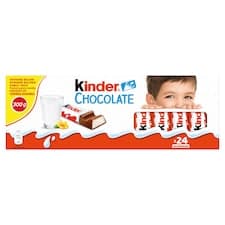Kinder Chocolate Tyčinky z mléčné čokolády s mléčnou náplní 24 ks 300g