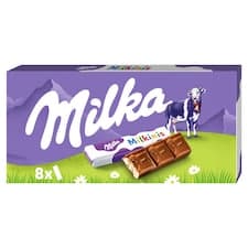 Milka tyčinky Milkinis s mléčnou náplní 87,5g