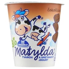 Milko Matylda Bio tvaroh a smetanový jogurt čokoládová 125g