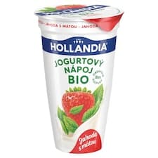 Hollandia Bio BiFi drink jahoda s mátou 230g